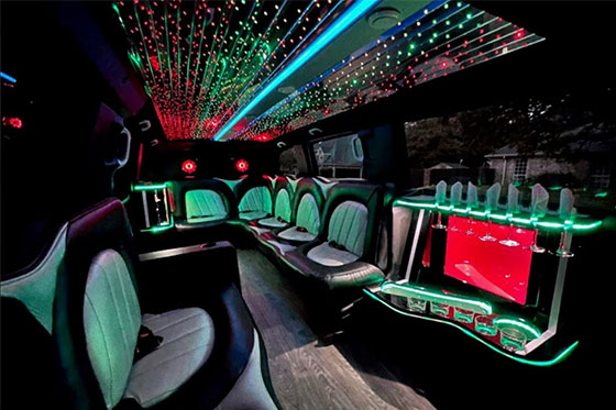 stretch limo interior