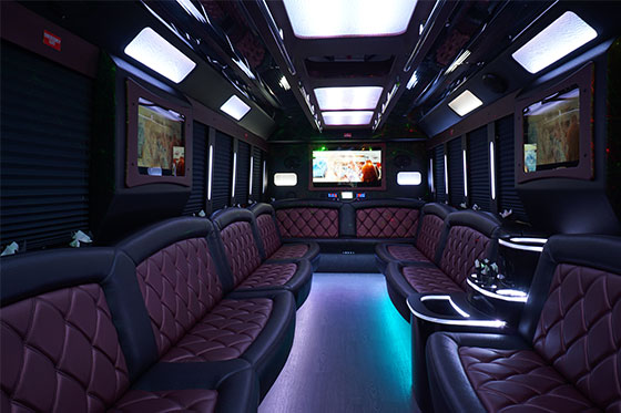 party bus memphis interior